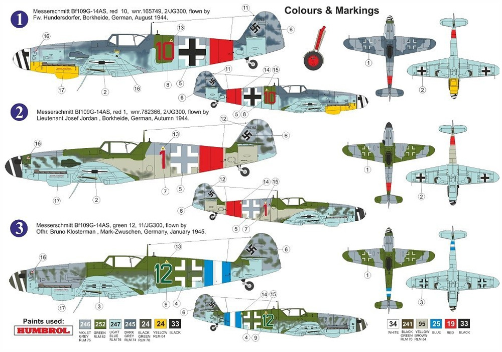 メッサーシュミット Bf109G-14/AS JG.300 プラモデル (AZ model 1/72 エアクラフト プラモデル No.AZ7656) 商品画像_1