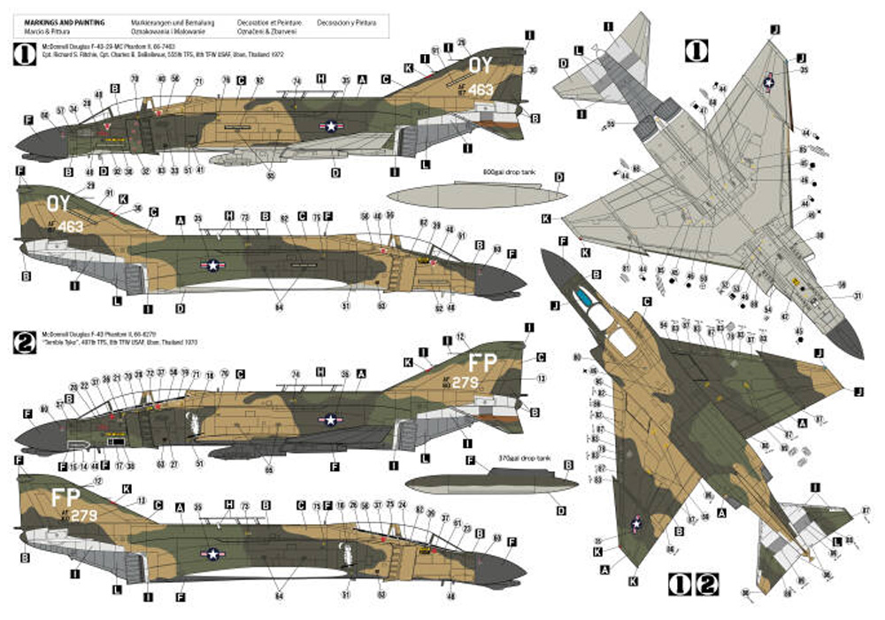 F-4C ファントム 2 ベトナムエース 2 プラモデル (HOBBY 2000 1/72 モデルキット No.72028) 商品画像_2