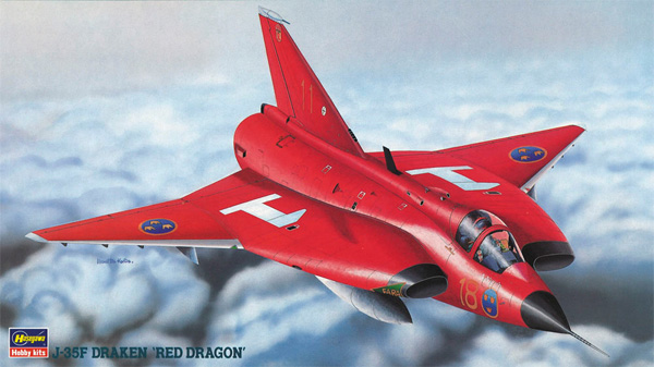 J-35F ドラケン レッドドラゴン プラモデル (ハセガワ 1/72 飛行機 BPシリーズ No.BP101) 商品画像