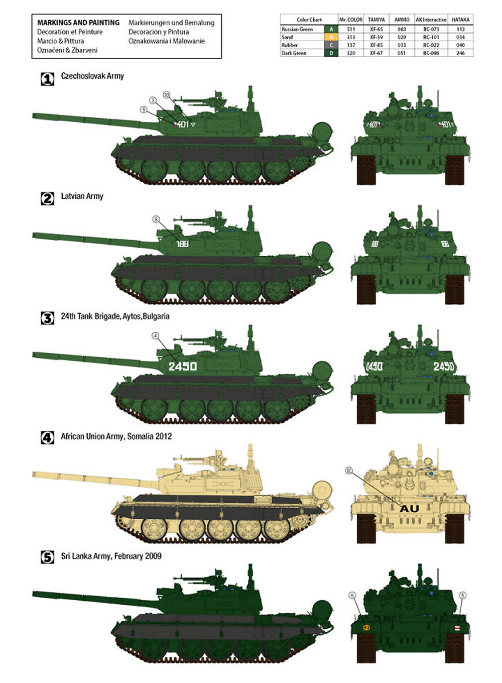 T-55AM2B クラディヴォ プラモデル (HOBBY 2000 1/35 モデルキット No.35002) 商品画像_2