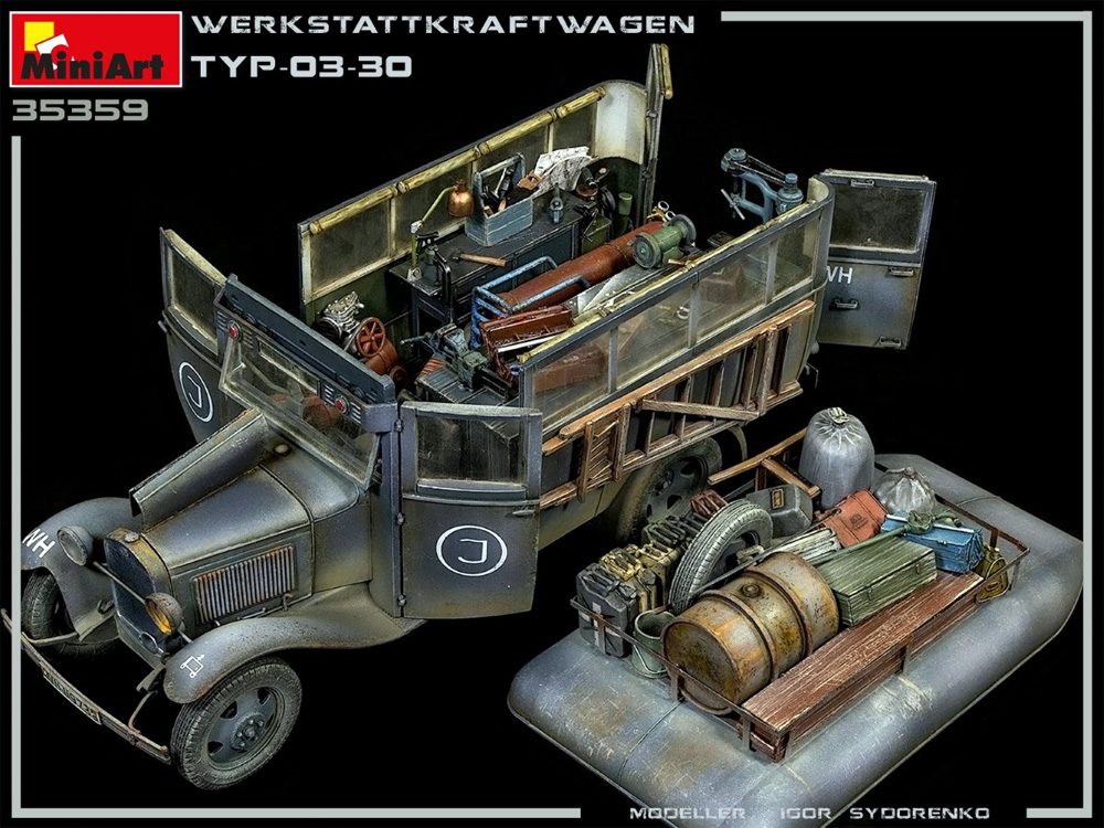 工兵作業車 TYP-03-30 (修理用機械/工具/兵士付) プラモデル (ミニアート 1/35 WW2 ミリタリーミニチュア No.35359) 商品画像_2