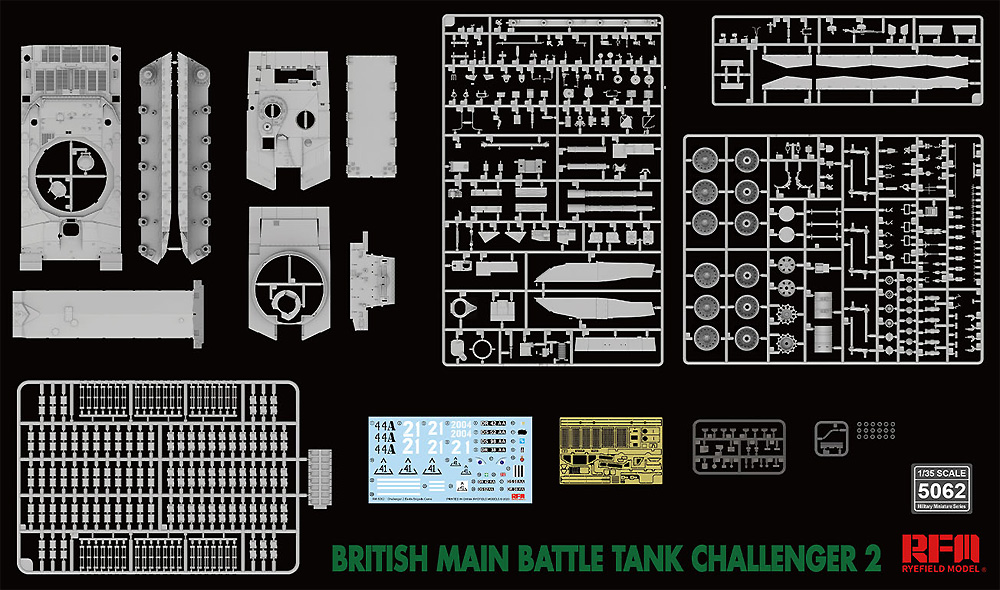 イギリス 主力戦車 チャレンジャー 2 w/連結組立可動式履帯 プラモデル (ライ フィールド モデル 1/35 Military Miniature Series No.5062) 商品画像_1