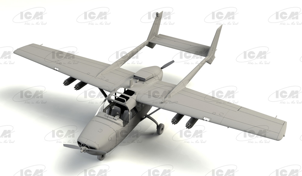 セスナ O-2A アメリカ海軍 プラモデル (ICM 1/48 エアクラフト プラモデル No.48291) 商品画像_1