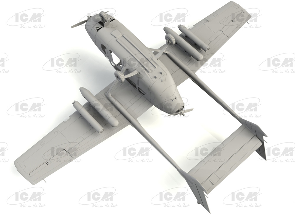 セスナ O-2A アメリカ海軍 プラモデル (ICM 1/48 エアクラフト プラモデル No.48291) 商品画像_3