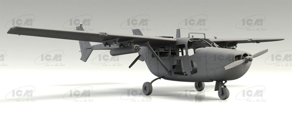 セスナ O-2A アメリカ海軍 プラモデル (ICM 1/48 エアクラフト プラモデル No.48291) 商品画像_4