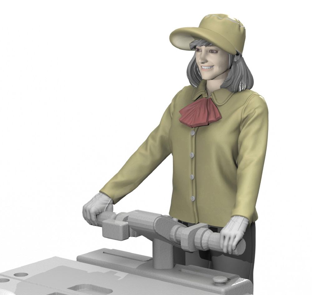 清涼飲料販売カートと女性販売員 レジン (トリファクトリー MILITARY FIGURE SERIES No.MF-010) 商品画像_2