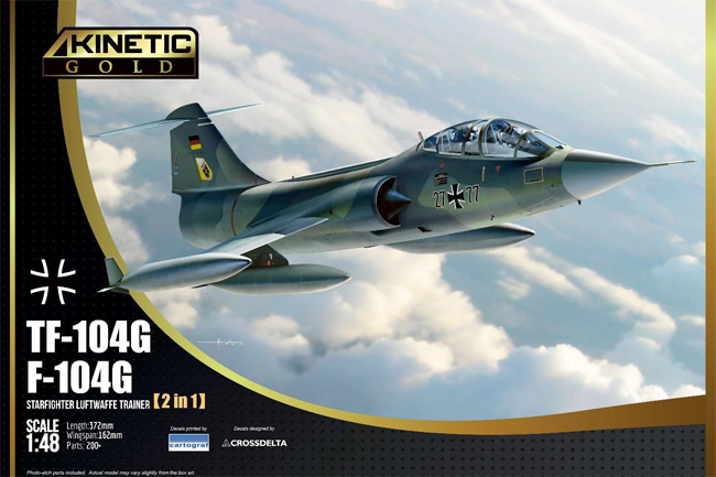 F-104G / TF-104G スターファイター ドイツ空軍 2in1 プラモデル (キネティック 1/48 エアクラフト プラモデル No.K48089) 商品画像