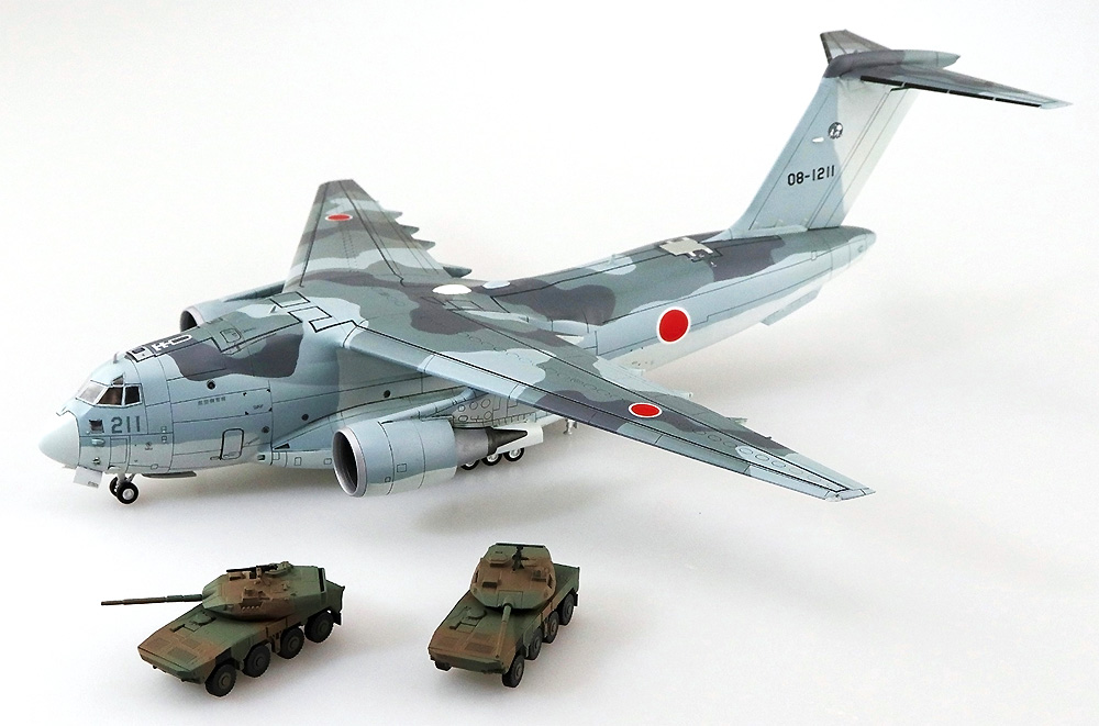 航空自衛隊 C-2 輸送機 機動戦闘車付 プラモデル (アオシマ 1/144 航空機 No.SP4905083055090) 商品画像_2