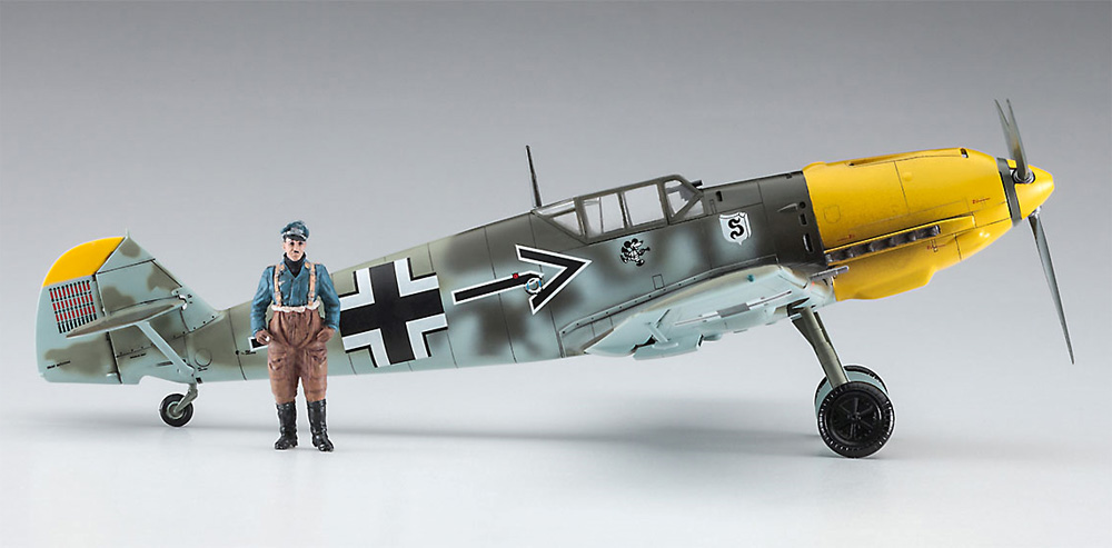 メッサーシュミット Bf109E-4/N ガーランド w/フィギュア プラモデル (ハセガワ 1/48 飛行機 限定生産 No.07500) 商品画像_3