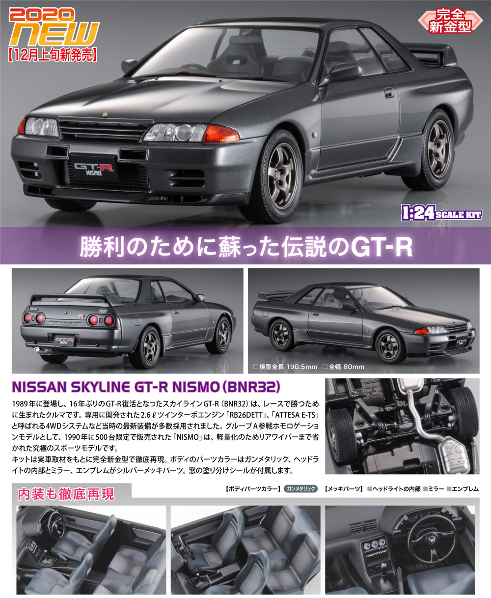 ニッサン スカイライン GT-R NISMO (BNR32) プラモデル (ハセガワ 1/24 自動車 HCシリーズ No.HC039) 商品画像_2