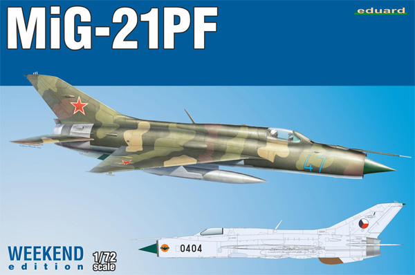 MiG-21PF プラモデル (エデュアルド 1/72 ウィークエンド エディション No.7455) 商品画像