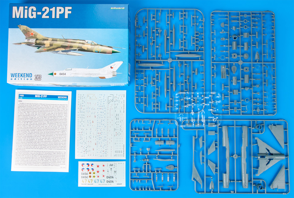 MiG-21PF プラモデル (エデュアルド 1/72 ウィークエンド エディション No.7455) 商品画像_1