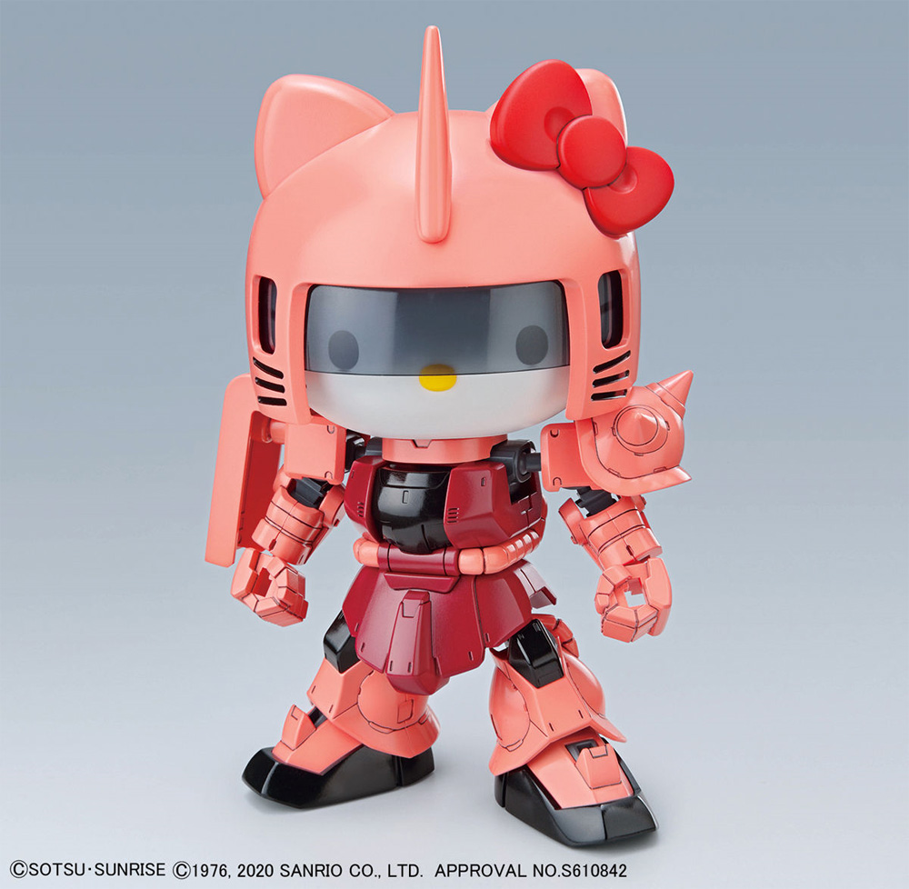 ハローキティ / シャア専用ザク 2 プラモデル (バンダイ GUNDAM HELLO KITTY No.5061029) 商品画像_4