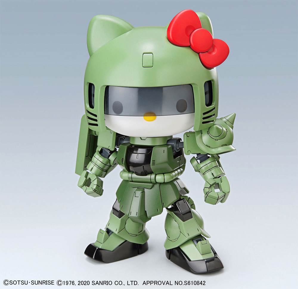 ハローキティ / ザク 2 プラモデル (バンダイ GUNDAM HELLO KITTY No.5061030) 商品画像_4