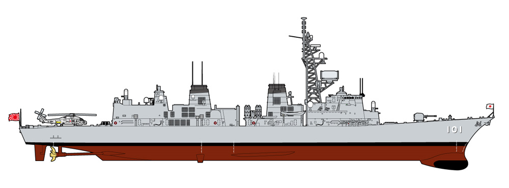 海上自衛隊 護衛艦 DD-101 むらさめ 自衛官 長門佳乃 准海尉 下総マリンブルー フィギュア付き限定版 プラモデル (ピットロード 1/700 スカイウェーブ J シリーズ No.J061F) 商品画像_1