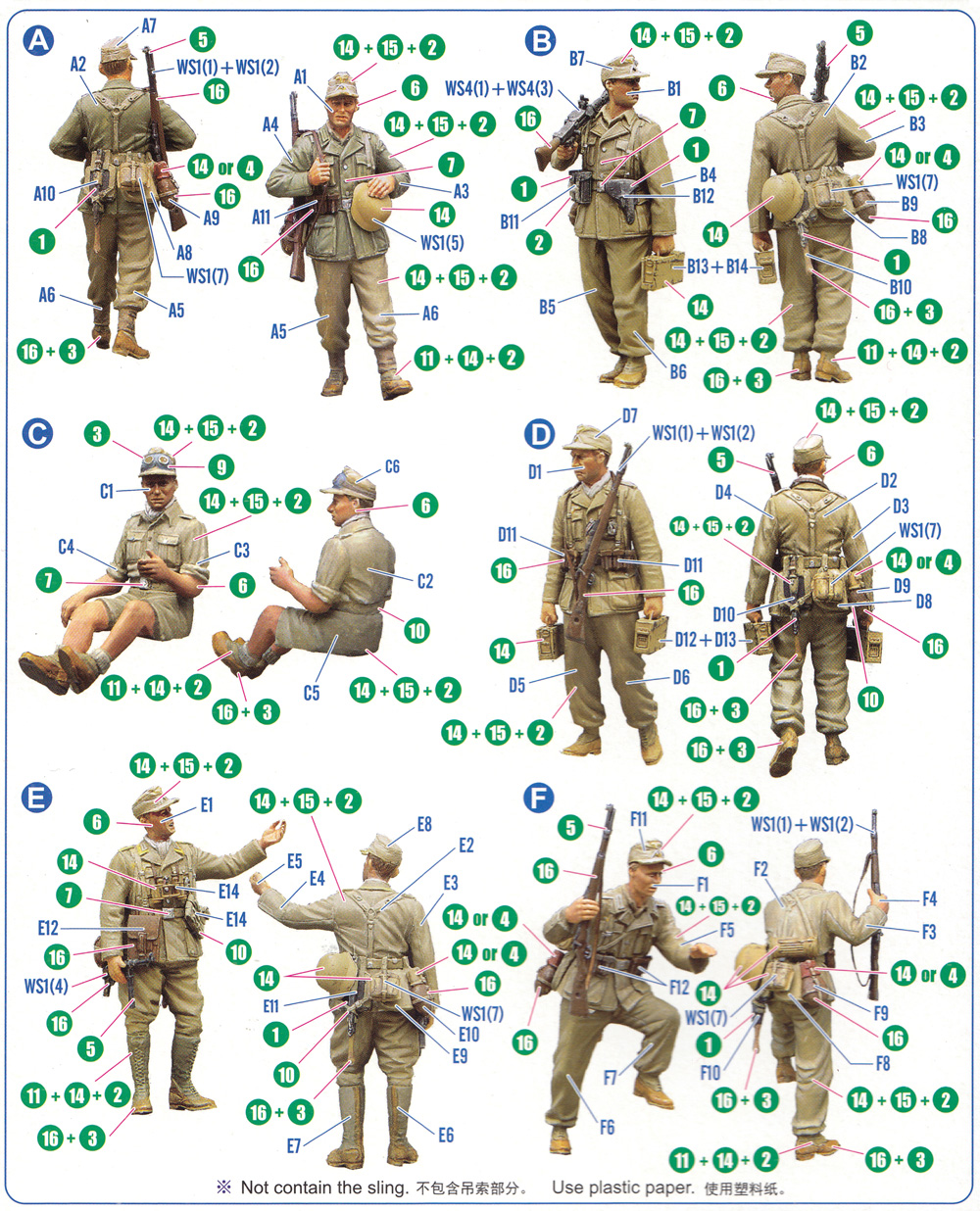 ドイツ アフリカ軍団兵士セット プラモデル (ホビーボス 1/35 ファイティングビークル シリーズ No.84410) 商品画像_1