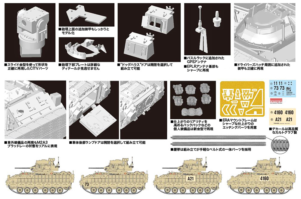 M2A3 ブラッドレー 歩兵戦闘車 プラモデル (ドラゴン 1/72 ARMOR PRO (アーマープロ) No.7623) 商品画像_1