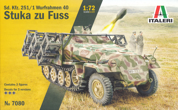 Sd.Kfz.251/1 ヴルフラーメン40 Stuka zu Fuss プラモデル (イタレリ 1/72 ミリタリーシリーズ No.7080) 商品画像