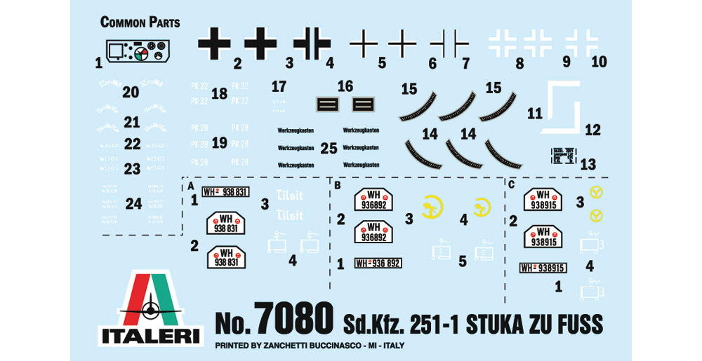 Sd.Kfz.251/1 ヴルフラーメン40 Stuka zu Fuss プラモデル (イタレリ 1/72 ミリタリーシリーズ No.7080) 商品画像_2