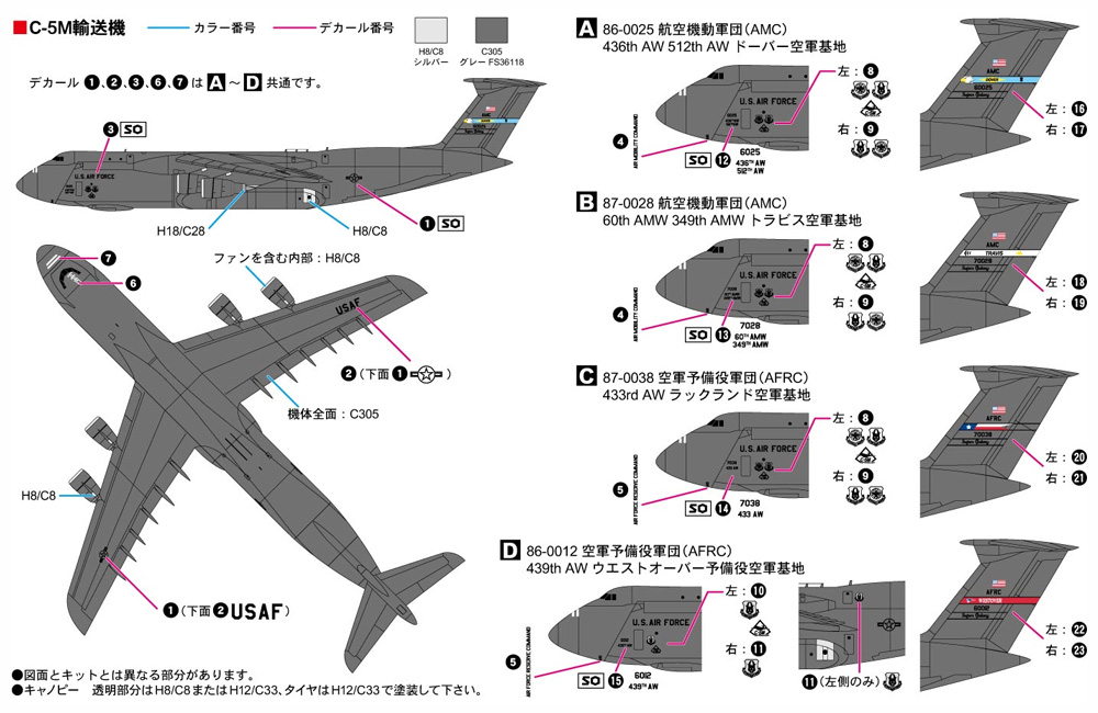 アメリカ空軍機セット 3 プラモデル (ピットロード スカイウェーブ S シリーズ No.S055) 商品画像_1