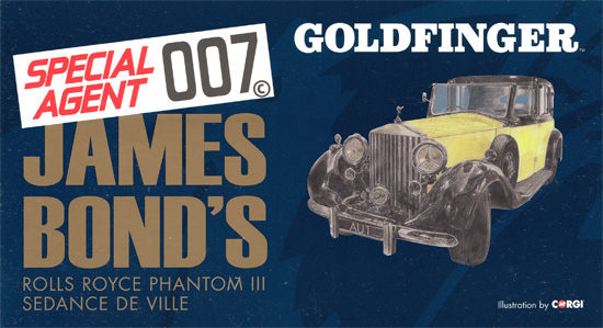 ロールスロイス ファントム 3 セダン・ド・ヴィル (007 ゴールドフィンガー) ミニカー (コーギー 007 シリーズ No.CC06805) 商品画像