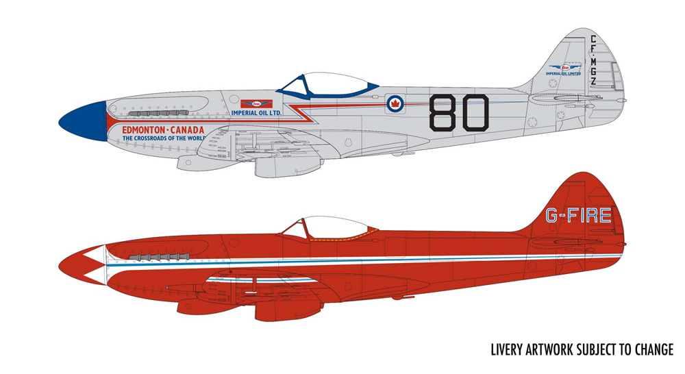 スーパーマリーン スピットファイア Mk.14 民間仕様 プラモデル (エアフィックス 1/48 ミリタリーエアクラフト No.A05139) 商品画像_1
