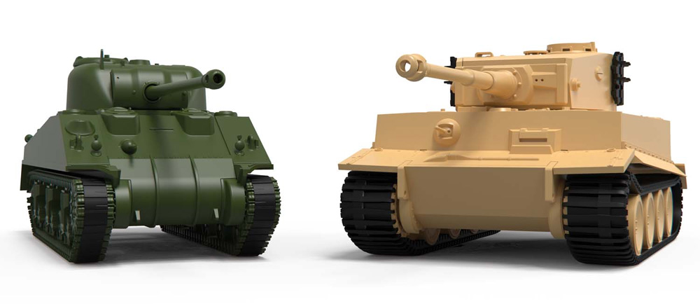 クラッシックコンフリクト タイガー 1 vs シャーマン ファイアフライ プラモデル (エアフィックス 1/72 AFV No.A50186) 商品画像_2