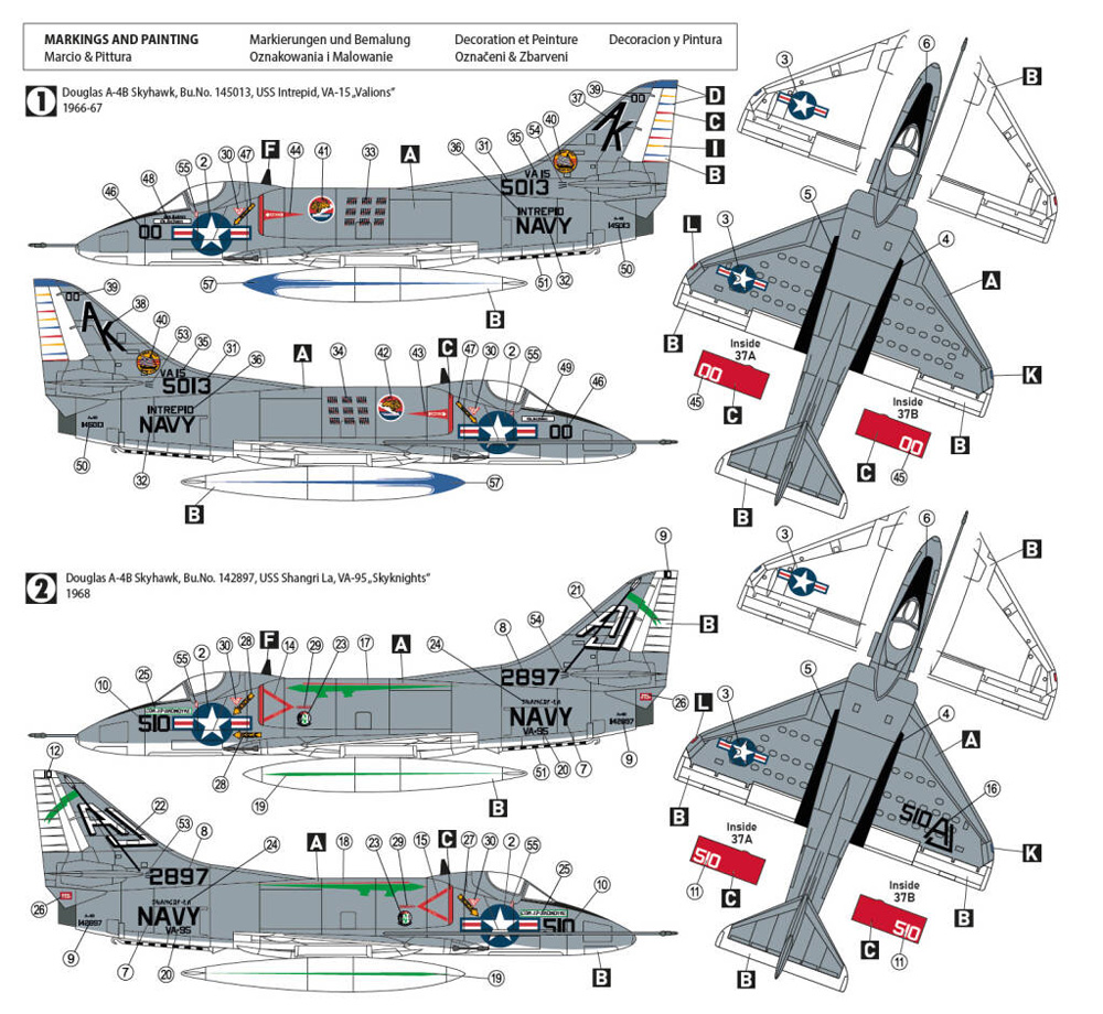 A-4B スカイホーク ベトナム1966-68年 プラモデル (HOBBY 2000 1/72 モデルキット No.72029) 商品画像_1