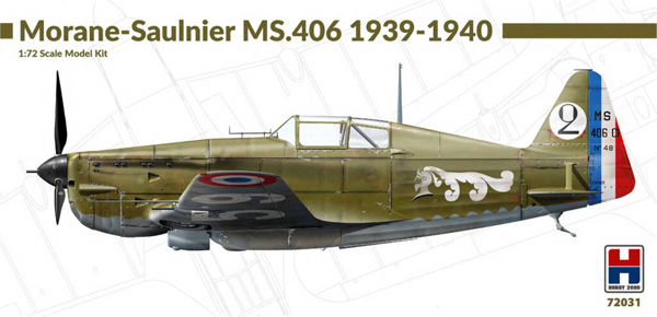モラーヌ ソルニエ MS.406 1939-40年 プラモデル (HOBBY 2000 1/72 モデルキット No.72031) 商品画像