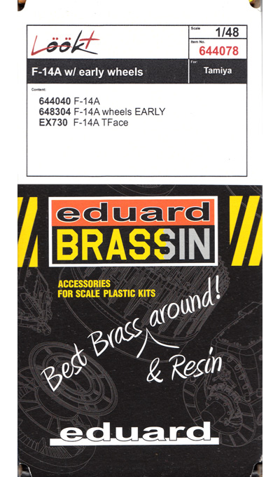 F-14A トムキャット ルックプラス 計器盤 w/初期型ホイールセット (タミヤ用) レジン (エデュアルド 1/48 Look プラス No.644040) 商品画像