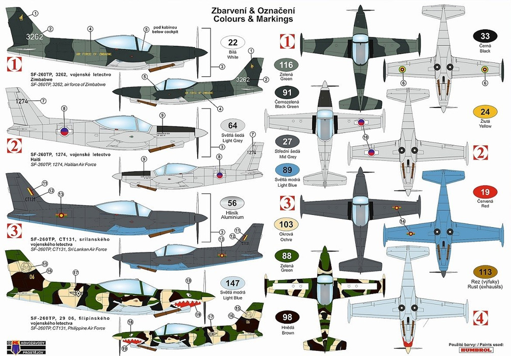 SIAI SF-260TP 軽攻撃機型 プラモデル (KPモデル 1/72 エアクラフト プラモデル No.KPM0214) 商品画像_2