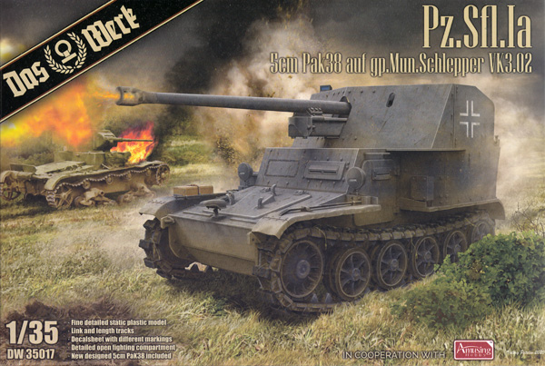 Pz.Sfl.1a 5cm PaK38 戦車駆逐車 VK3.02 プラモデル (ダス ヴェルク 1/35 ミリタリー No.DW35017) 商品画像