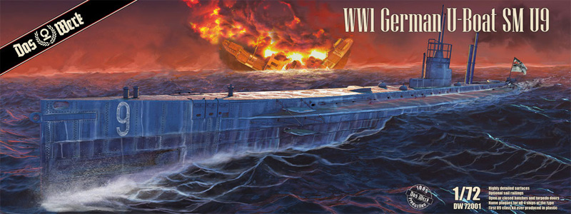 SM Uボート U9 ドイツ WW1 潜水艦 プラモデル (ダス ヴェルク 1/72 ミリタリー No.DW72001) 商品画像
