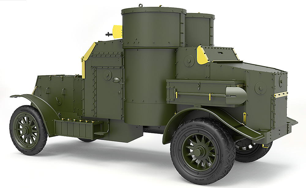 オースチン装甲車 1918年型 イギリス軍 西部戦線 インテリアキット プラモデル (ミニアート WW1 ミリタリーミニチュア No.39009) 商品画像_4