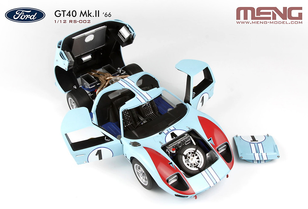 フォード GT40 Mk.2 '66 プラモデル (MENG-MODEL カー シリーズ No.MRS002) 商品画像_1