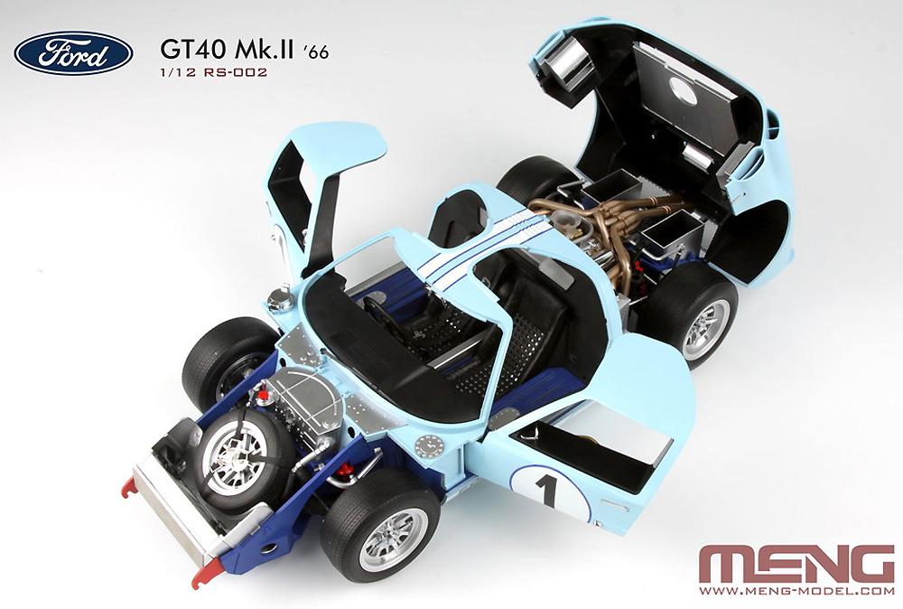 フォード GT40 Mk.2 '66 プラモデル (MENG-MODEL カー シリーズ No.MRS002) 商品画像_2