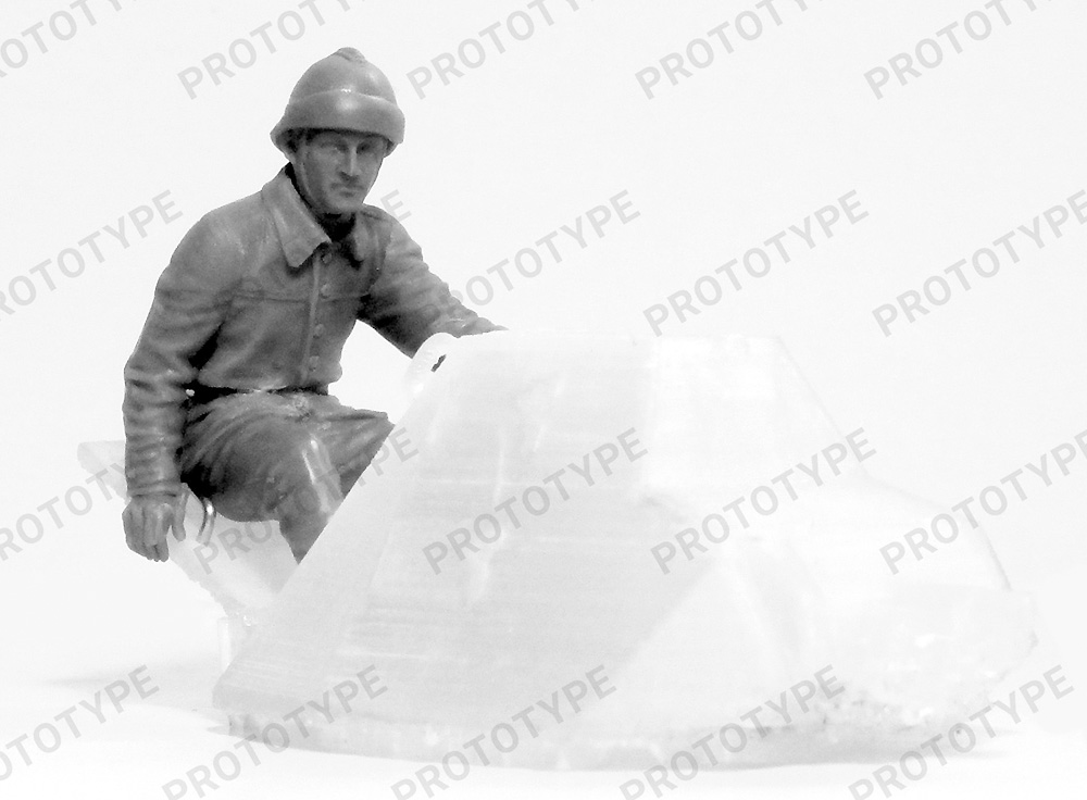 WW2 フランス タンククルー プラモデル (ICM 1/35 ミリタリービークル・フィギュア No.35647) 商品画像_2