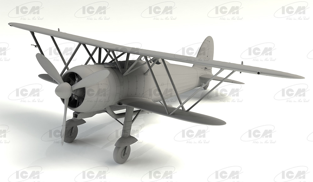 フィアット CR.42 LW w/ドイツパイロット プラモデル (ICM 1/32 エアクラフト No.32022) 商品画像_1