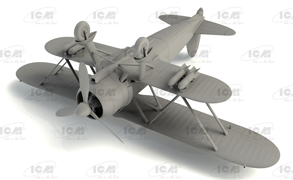 フィアット CR.42 LW w/ドイツパイロット プラモデル (ICM 1/32 エアクラフト No.32022) 商品画像_3