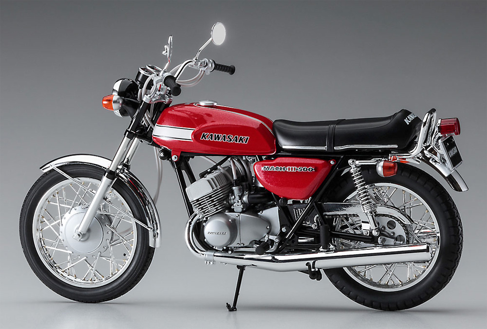 カワサキ 500-SS/MACH 3 (H1 '70後期型) プラモデル (ハセガワ 1/12 バイク 限定生産 No.21731) 商品画像_3