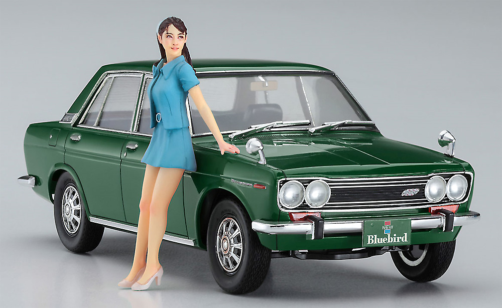 ダットサン ブルーバード 1600 SSS w/60's ガールズフィギュア プラモデル (ハセガワ 1/24 自動車 限定生産 No.SP477) 商品画像_2