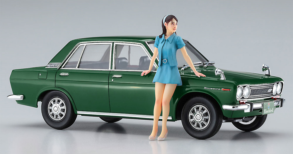 ダットサン ブルーバード 1600 SSS w/60's ガールズフィギュア プラモデル (ハセガワ 1/24 自動車 限定生産 No.SP477) 商品画像_3