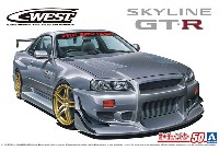 アオシマ 1/24 ザ・チューンドカー C-WEST BNR34 スカイライン GT-R '02 (ニッサン)