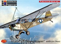 KPモデル 1/72 エアクラフト プラモデル パイパー L-4 グラスホッパー w/ブロディフック