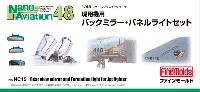 現用機用 バックミラー・パネルライトセット (1/48スケール)