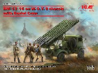 ICM 1/35 ミリタリービークル・フィギュア ソビエト BM-13-16 多連装ロケットランチャー W.O.T8車体 w/クルー