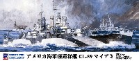 アメリカ海軍 軽巡洋艦 CL-89 マイアミ エッチングパーツ付