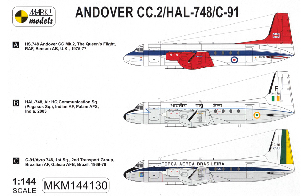 アンドーヴァー CC.2/HAL-748/C-91 VIP機 プラモデル (MARK 1 MARK 1 models No.MKM144130) 商品画像_1