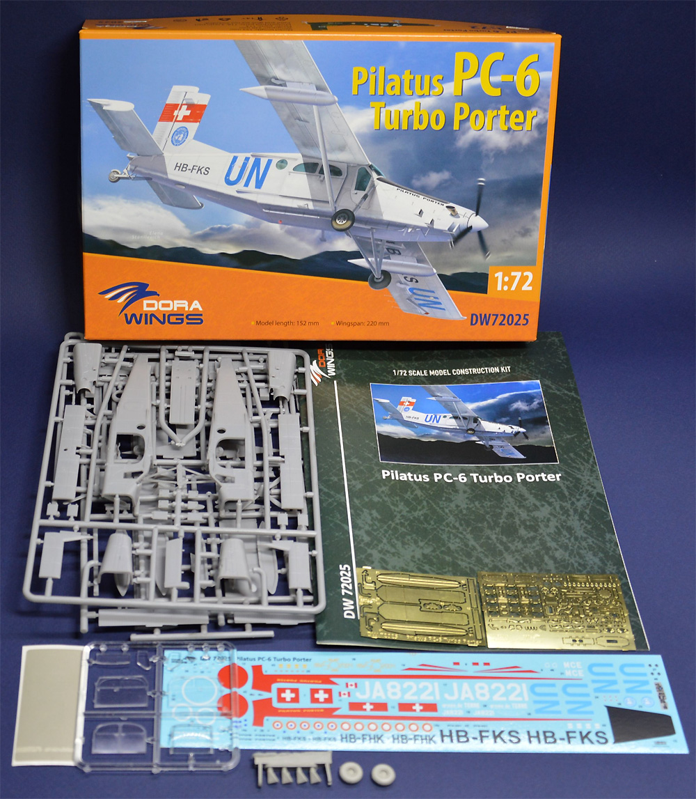 ピラタス PC-6 ターボポーター プラモデル (ドラ ウイングス 1/72 エアクラフト プラモデル No.DW72025) 商品画像_1