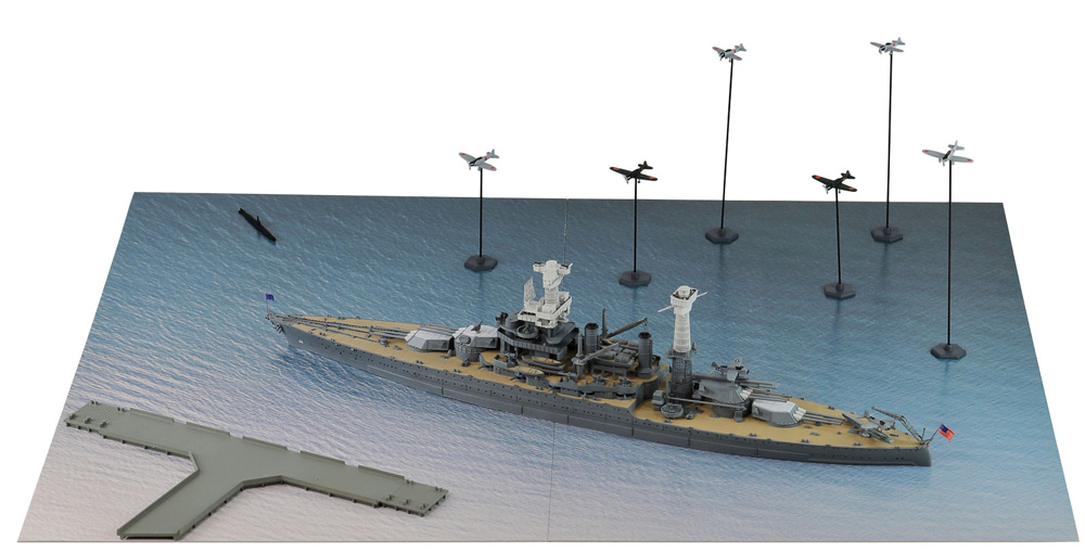 真珠湾攻撃作戦 (トラ・トラ・トラ) BB-44 カリフォルニア VS 日本海軍航空隊 プラモデル (ピットロード スカイウェーブ S シリーズ No.SPS011) 商品画像_4